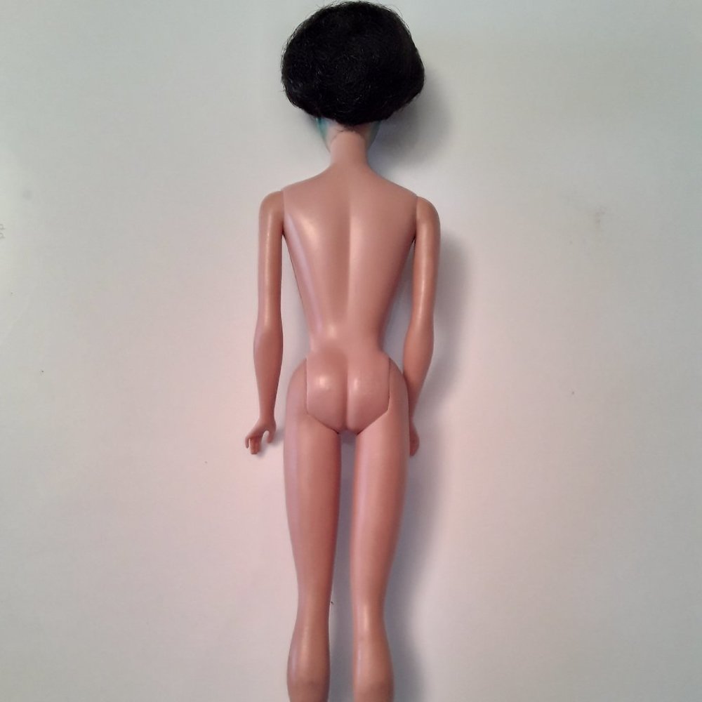 Vtg 1961 Mattel Barbie Bubble Cut Hair, Raven, Brunette Bouffant - Picture 5 of 16